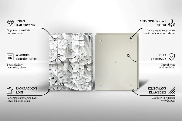 Zaščitna plošča za štedilnik Bele rože