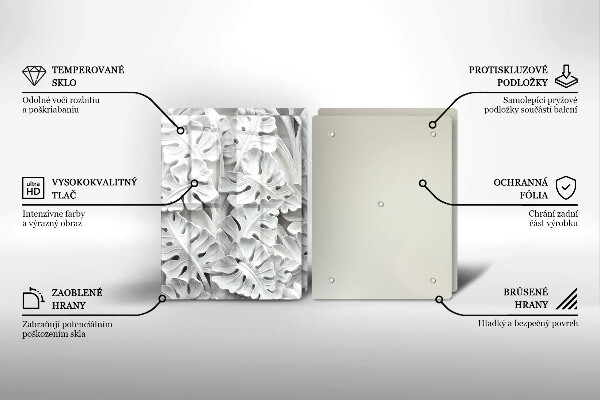 Zaščitna plošča za štedilnik Bele rože