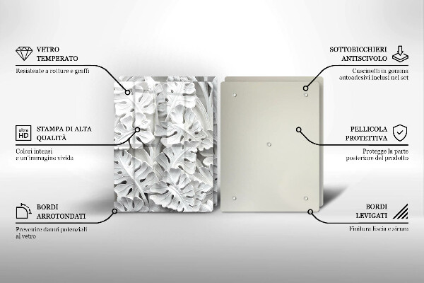 Zaščitna plošča za štedilnik Bele rože