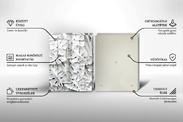 Zaščitna plošča za štedilnik Bele rože