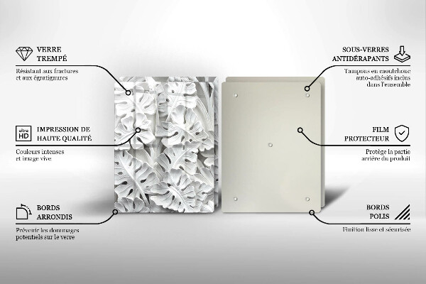 Zaščitna plošča za štedilnik Bele rože