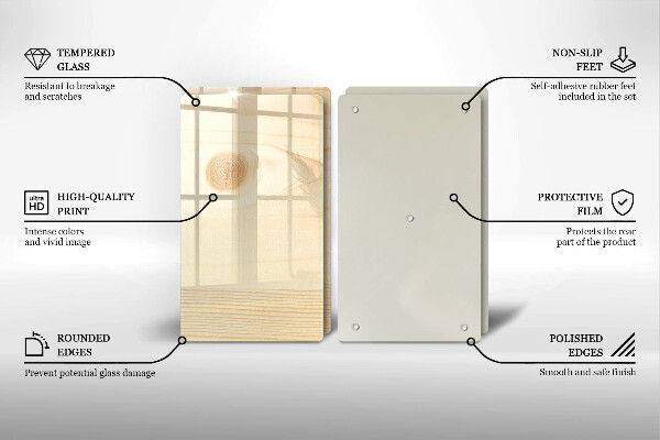 Zaščitna plošča za štedilnik Lesena deska