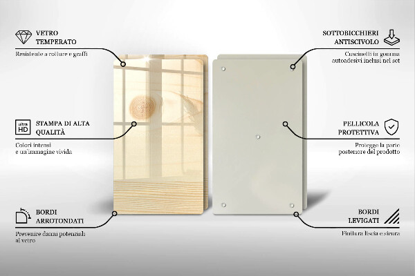 Zaščitna plošča za štedilnik Lesena deska