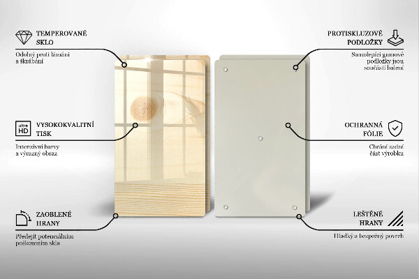 Zaščitna plošča za štedilnik Lesena deska