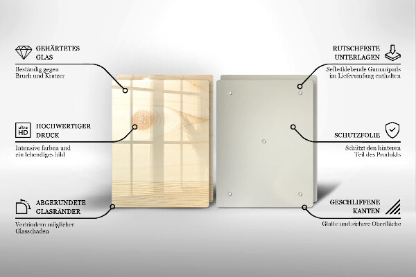 Zaščitna plošča za štedilnik Lesena deska