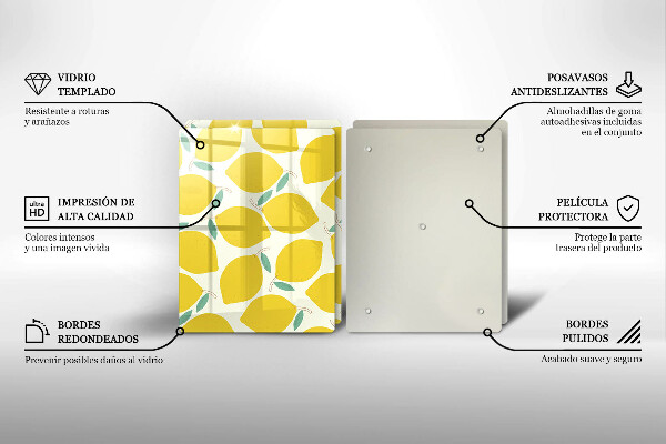 Zaščitna plošča za štedilnik Risanke limone