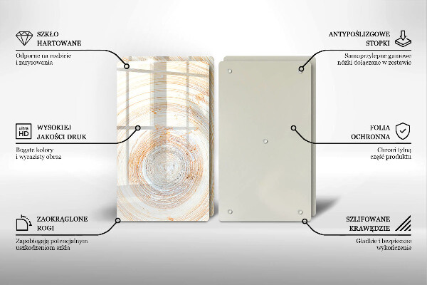 Zaščitna plošča za štedilnik Tekstura lesa
