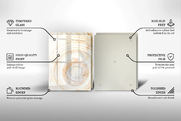 Zaščitna plošča za štedilnik Tekstura lesa