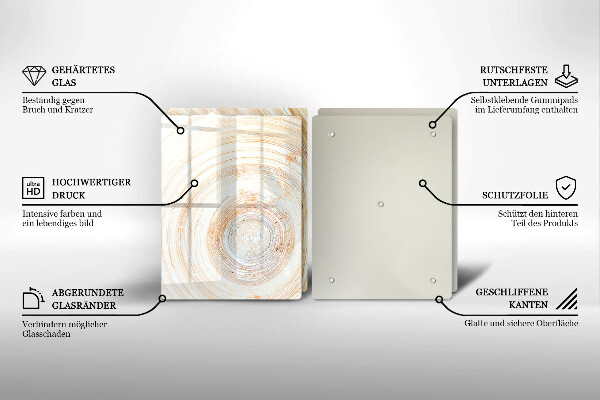 Zaščitna plošča za štedilnik Tekstura lesa