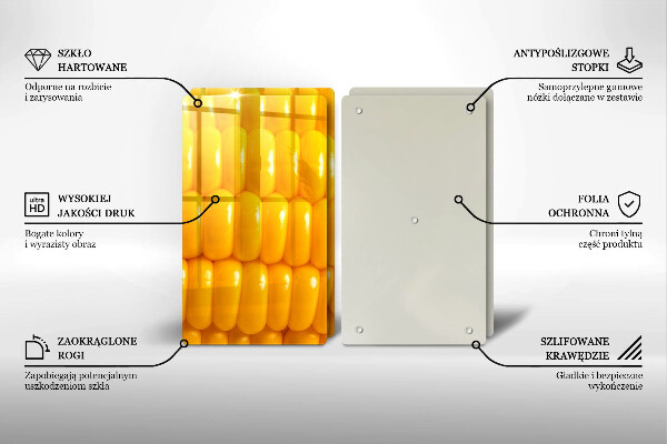 Zaščitna plošča za štedilnik Koruzna zrna
