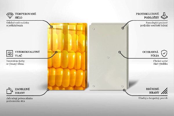 Zaščitna plošča za štedilnik Koruzna zrna