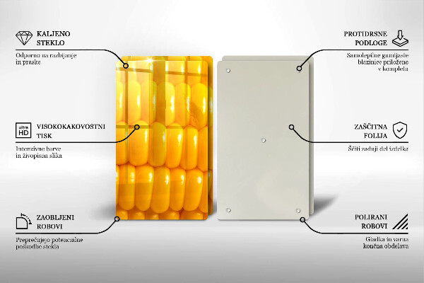 Zaščitna plošča za štedilnik Koruzna zrna