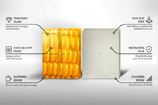 Zaščitna plošča za štedilnik Koruzna zrna