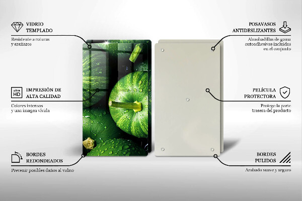 Zaščitna plošča za štedilnik Zelene buče