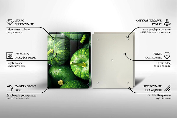 Zaščitna plošča za štedilnik Zelene buče