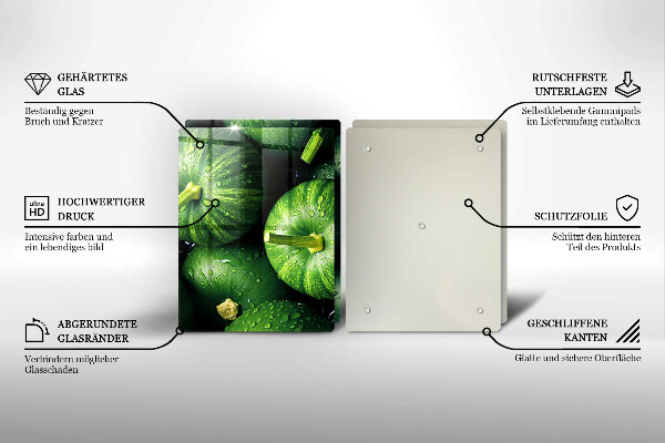 Zaščitna plošča za štedilnik Zelene buče