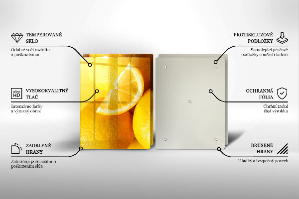 Zaščitna plošča za štedilnik Sočne limone