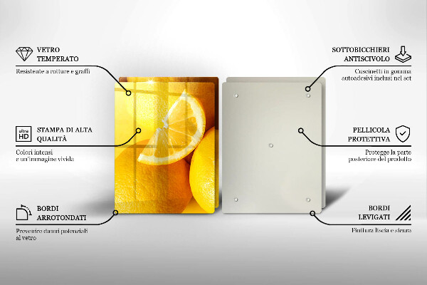 Zaščitna plošča za štedilnik Sočne limone