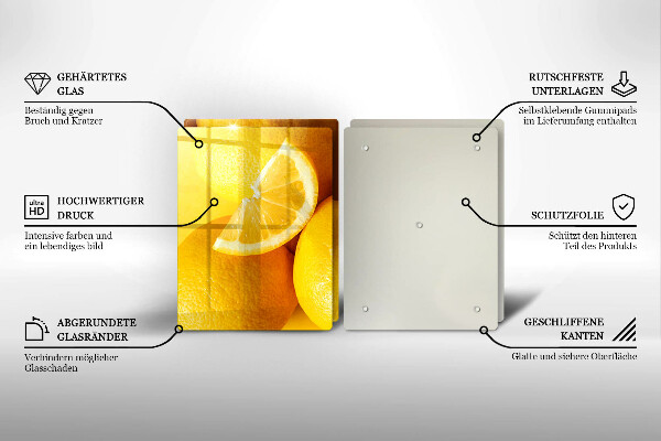 Zaščitna plošča za štedilnik Sočne limone