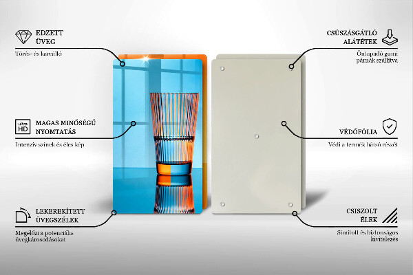 Zaščitna plošča za štedilnik Dva kozarca vode