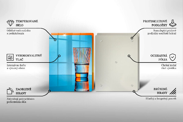 Zaščitna plošča za štedilnik Dva kozarca vode