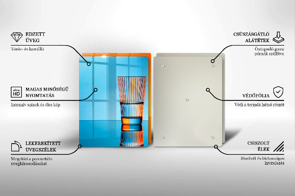 Zaščitna plošča za štedilnik Dva kozarca vode