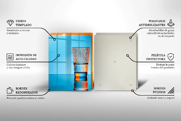 Zaščitna plošča za štedilnik Dva kozarca vode