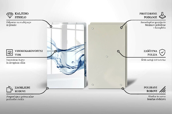 Zaščitna plošča za štedilnik Kristalna voda