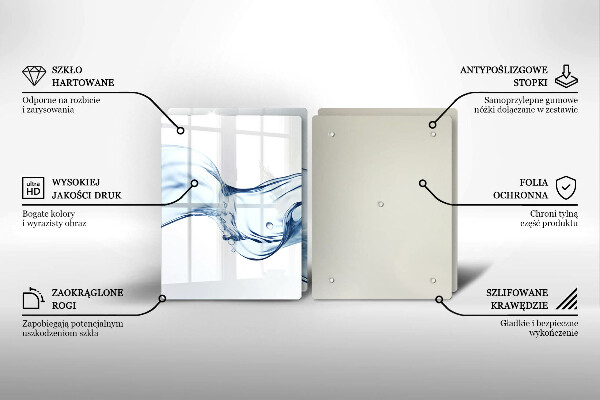 Zaščitna plošča za štedilnik Kristalna voda