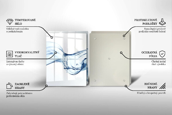 Zaščitna plošča za štedilnik Kristalna voda