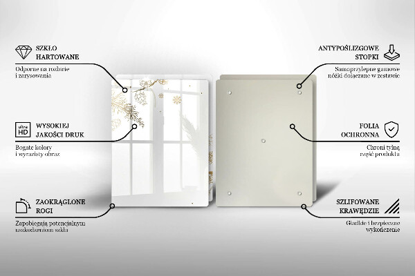 Zaščitna plošča za štedilnik Zimski okraski