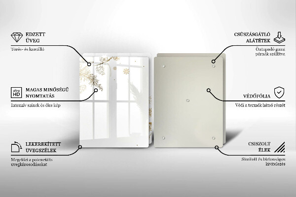 Zaščitna plošča za štedilnik Zimski okraski
