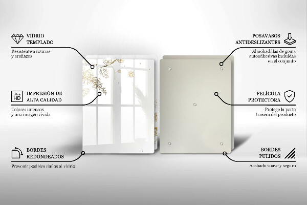 Zaščitna plošča za štedilnik Zimski okraski