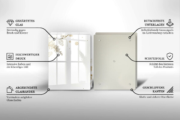 Zaščitna plošča za štedilnik Zimski okraski