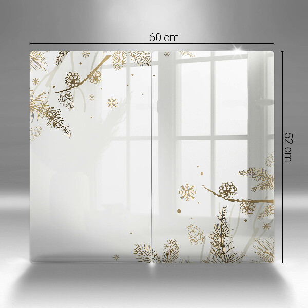 Zaščitna plošča za štedilnik Zimski okraski