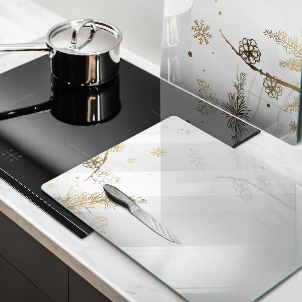 Zaščitna plošča za štedilnik Zimski okraski