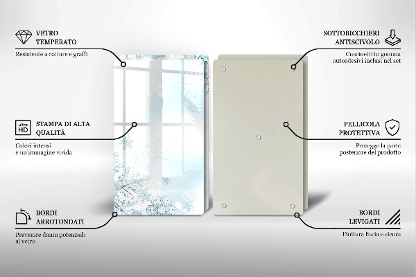 Zaščitna plošča za štedilnik Snežinka