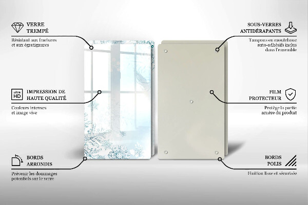 Zaščitna plošča za štedilnik Snežinka