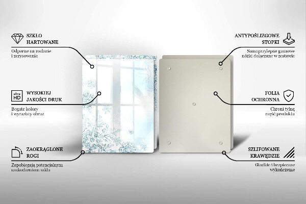 Zaščitna plošča za štedilnik Snežinka