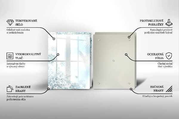 Zaščitna plošča za štedilnik Snežinka