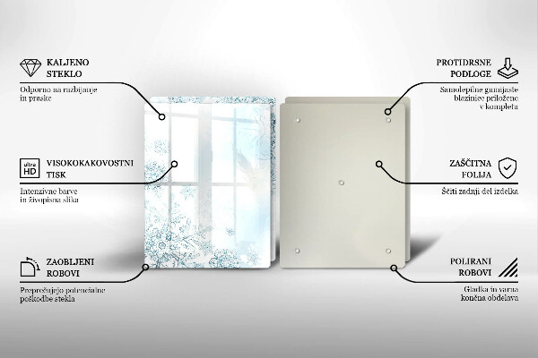 Zaščitna plošča za štedilnik Snežinka