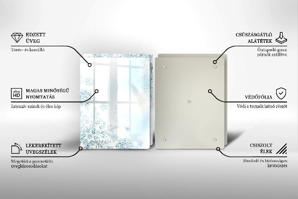 Zaščitna plošča za štedilnik Snežinka