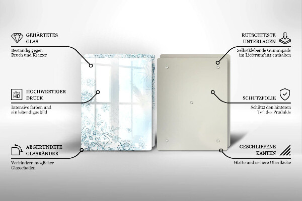 Zaščitna plošča za štedilnik Snežinka