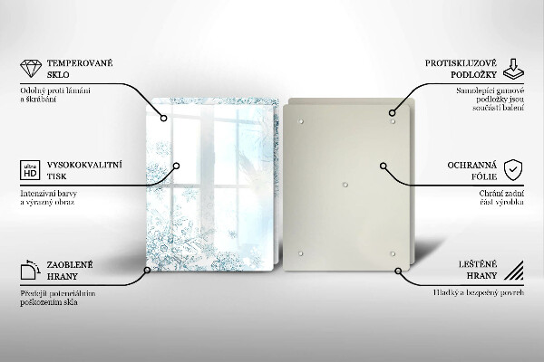 Zaščitna plošča za štedilnik Snežinka