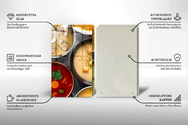 Zaščitna plošča za štedilnik Pisane juhe