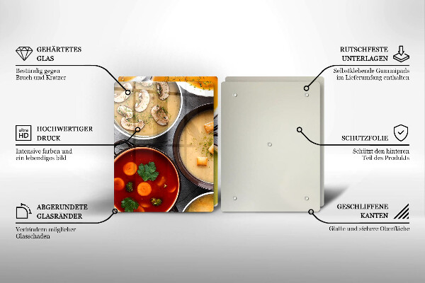 Zaščitna plošča za štedilnik Pisane juhe