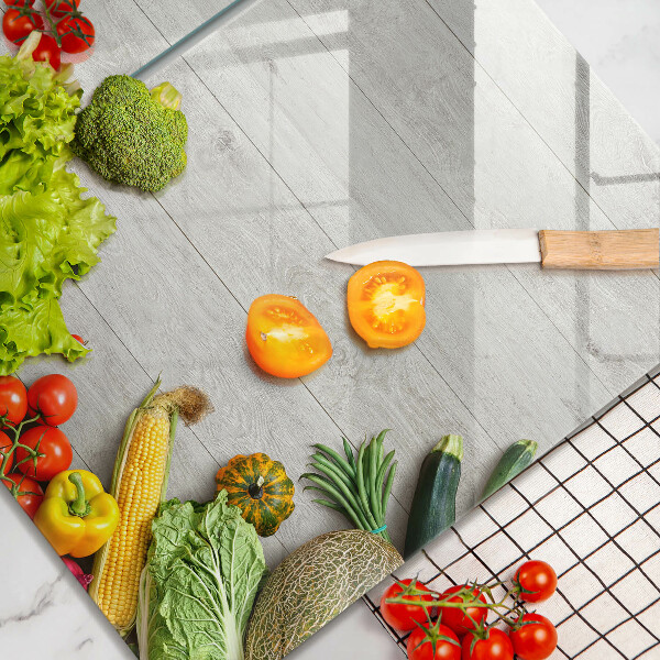 Zaščitna plošča za štedilnik Zelenjava na deskah