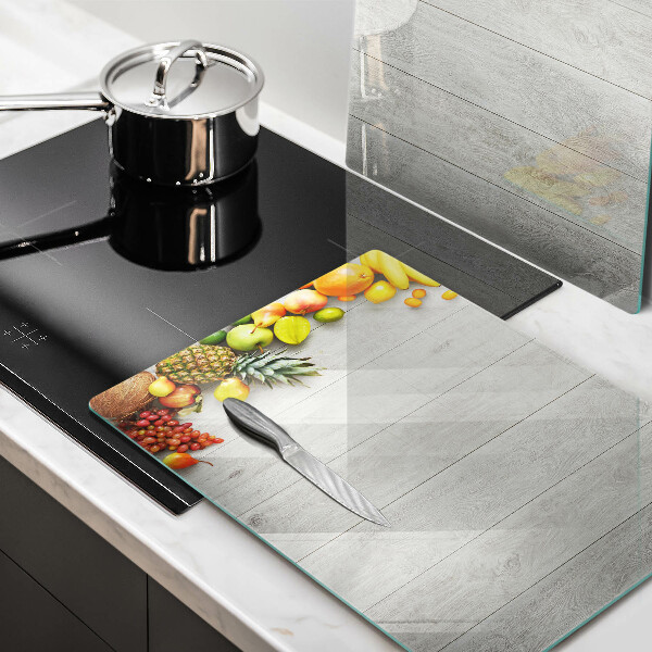 Zaščitna plošča za štedilnik Sadje na deskah