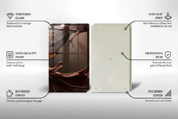 Zaščitna plošča za štedilnik Tekoča čokolada