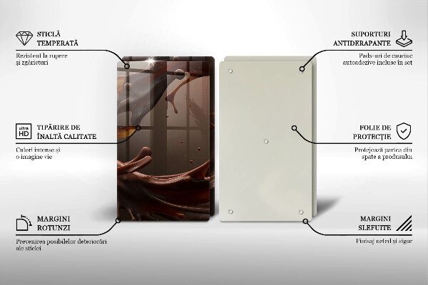 Zaščitna plošča za štedilnik Tekoča čokolada